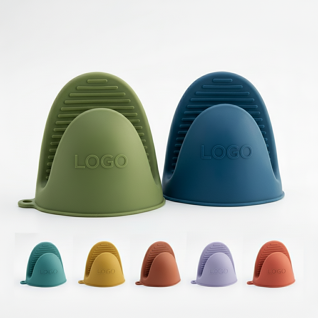 Silicone Heat-Resistant Oven Mitts & Pot Holders Set