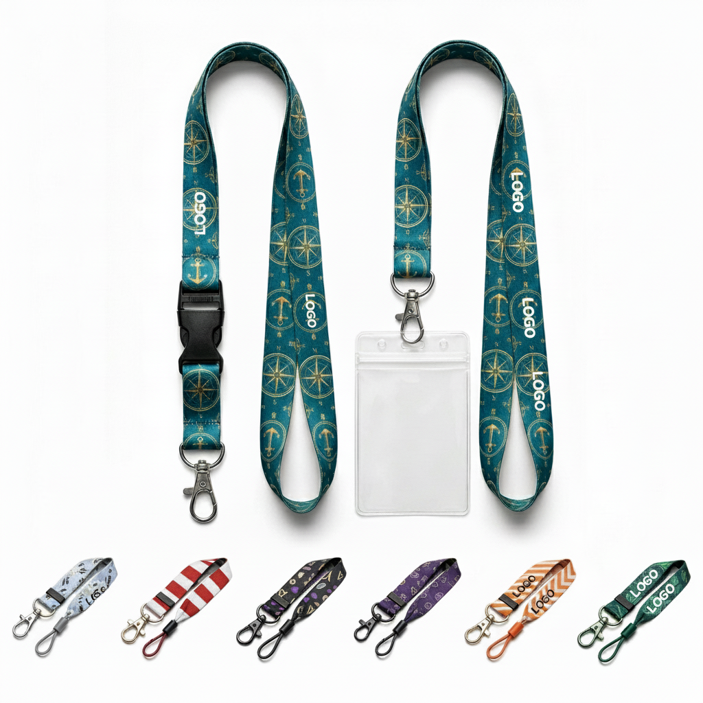 One-Hand Release Safety Lanyard for Work Badges, Keys, and Customizable ID Holders