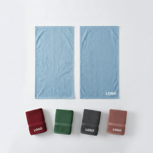 Custom Logo Cotton Terry Towel Blanket