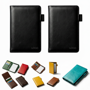 Custom A7 PU Leather Notepad with Touchscreen Pen & Card Slot