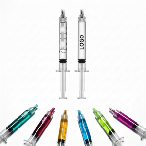 Syringe-Style Multicolor Ballpoint Pen Set