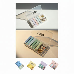 Pastel Color-Coded PET Sticky Note Tabs & Stationery Set