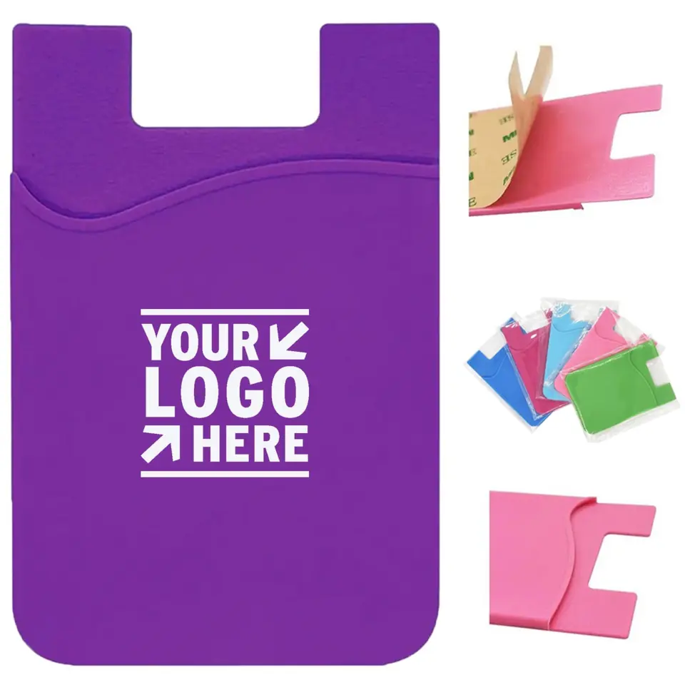 Flexible Silicone Card Holder for Phones