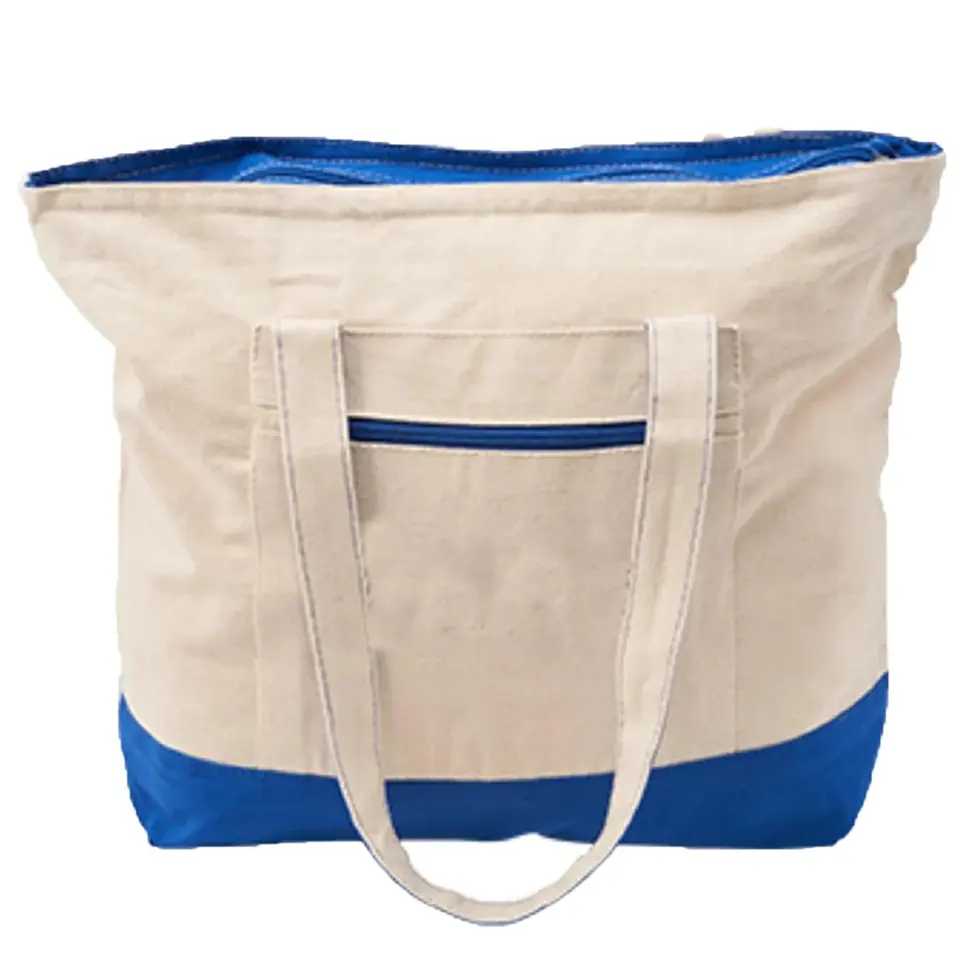 Premium Cotton Canvas Zippered Tote 2