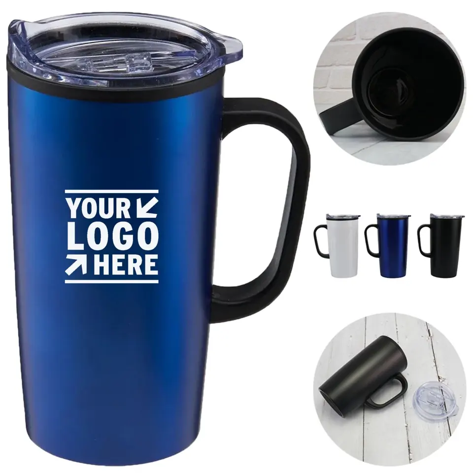Premium Insulated Travel Mug with Handle