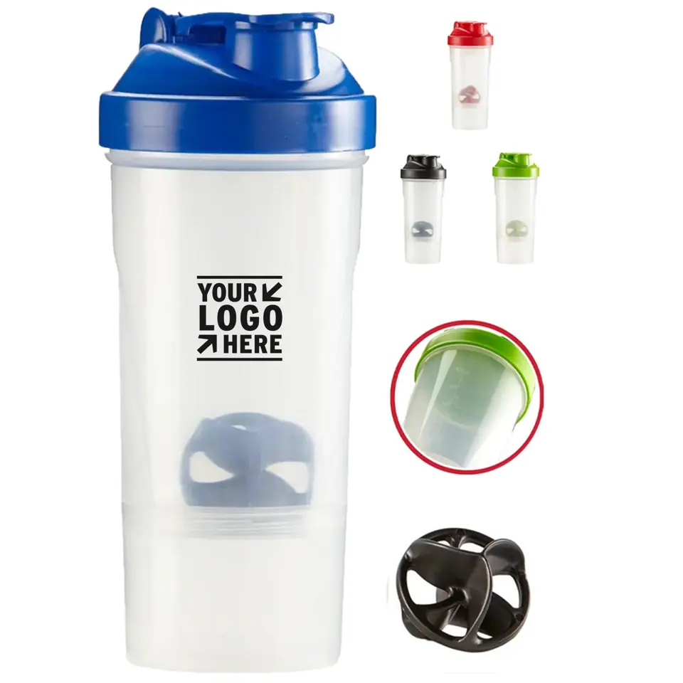 BlendFlow Dual-Chamber Mixing Bottle
