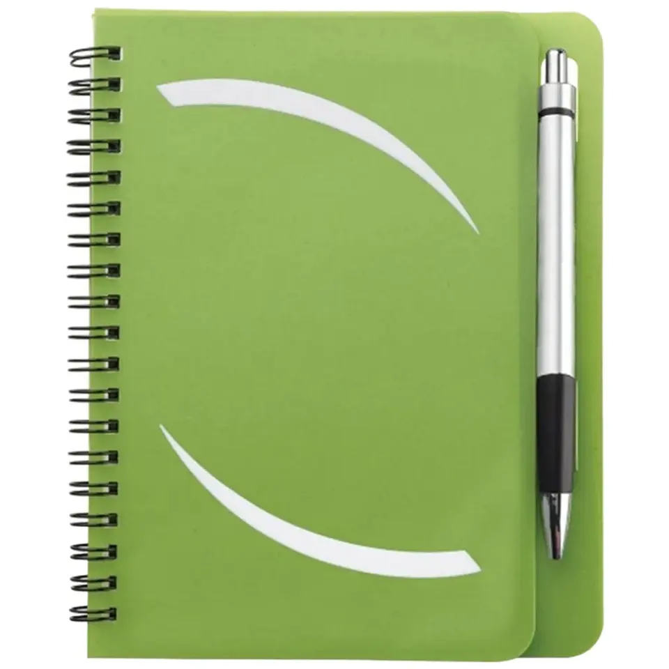 Compact Spiral Notebook with Writing Tool 2