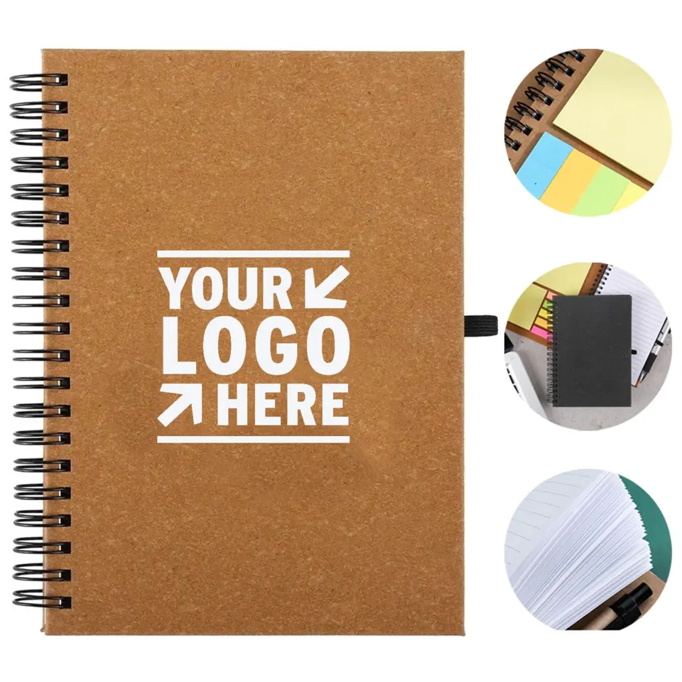 Compact Leather Spiral Notebook