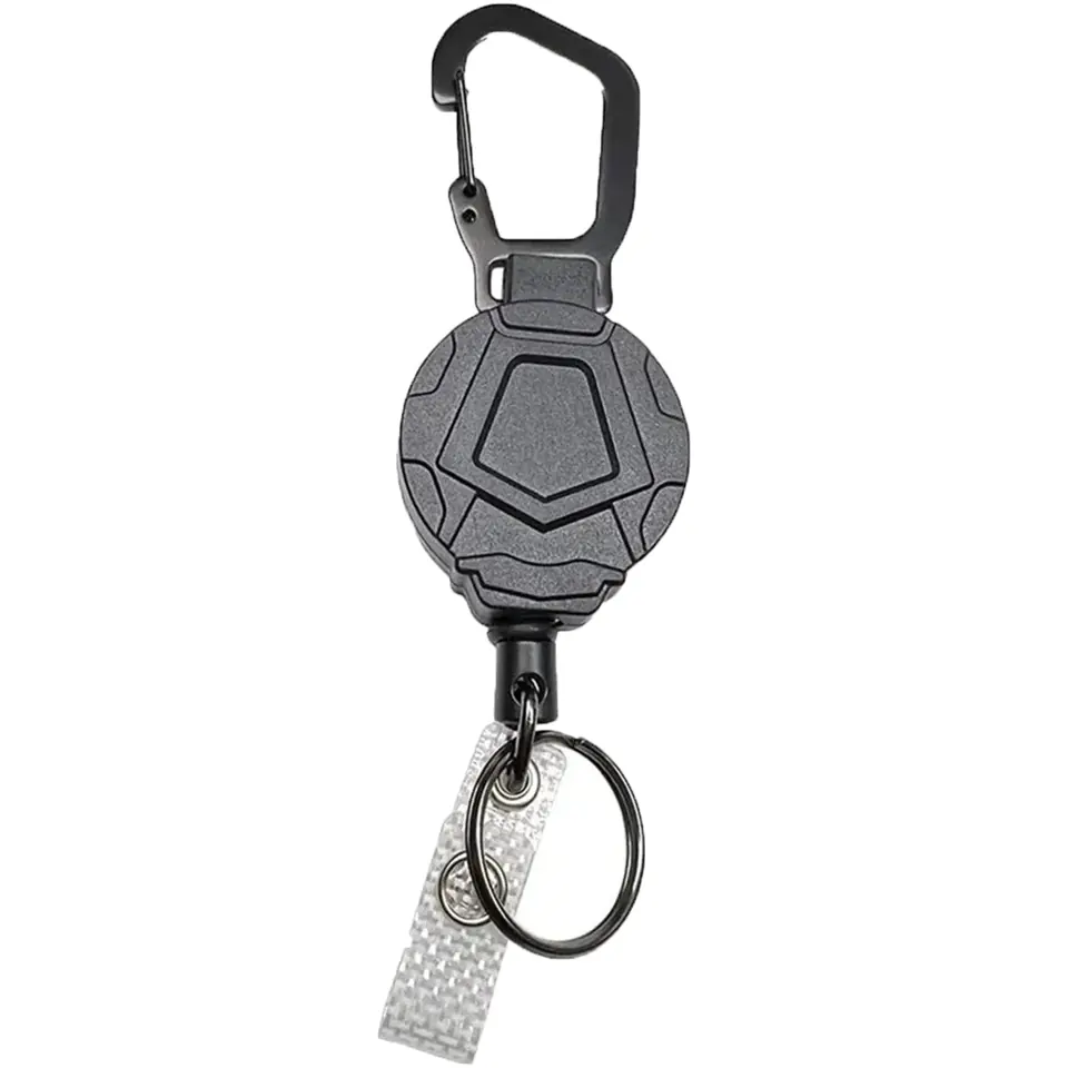 Durable Retractable Key Holder with Steel Cable 2