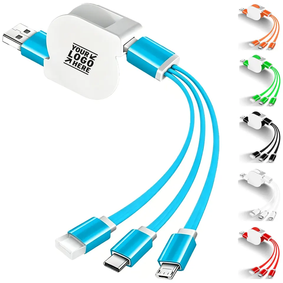 Multi-Function Retractable Charging Cable