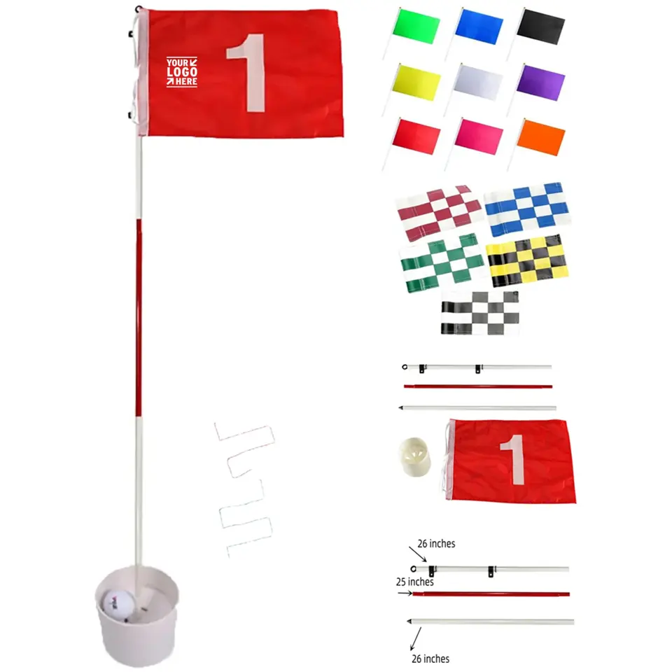 Portable Golf Flag Set
