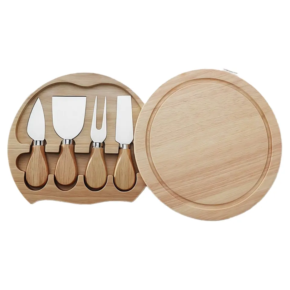 Circular Wooden Serving Set 2