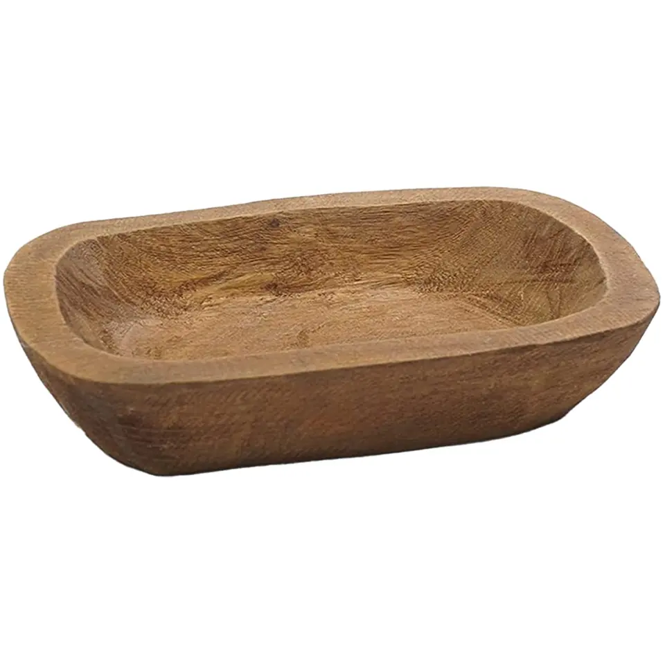 Artisanal Wooden Serving Bowl 2