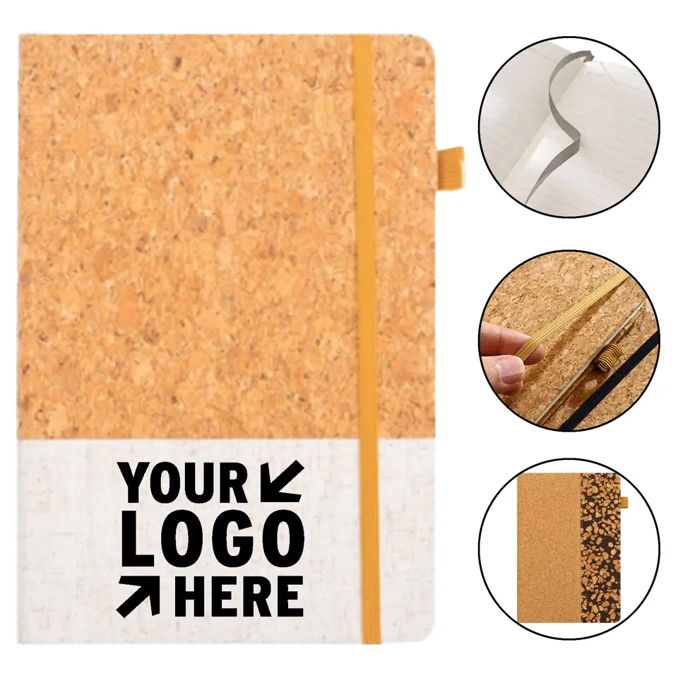 Eco-Friendly Wheat Straw Notebook with Bamboo Stylus