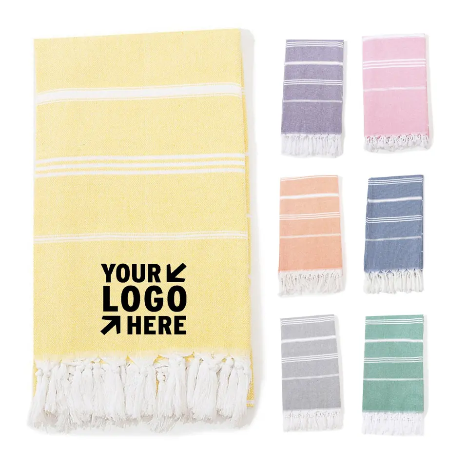 Premium Fringed Cotton Beach Towel
