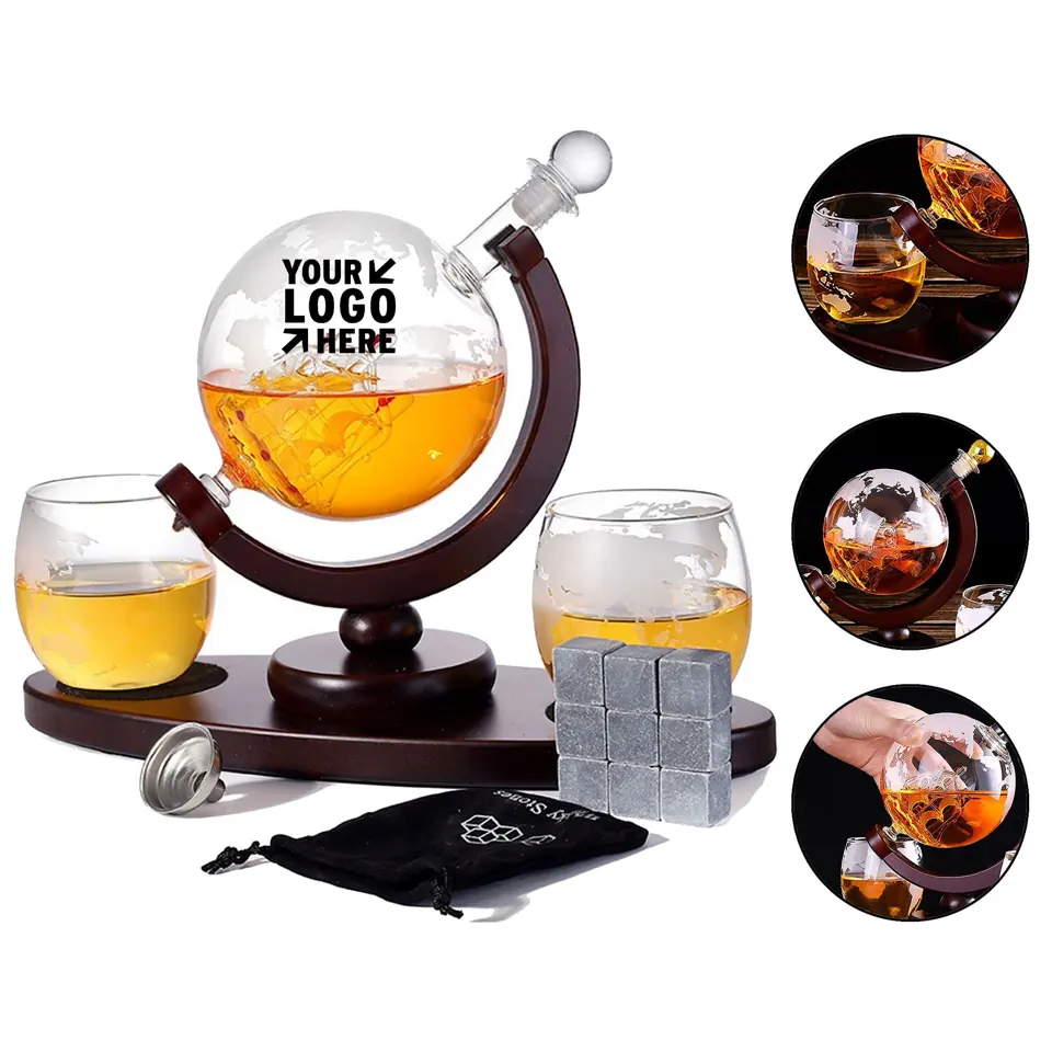 Classic Whiskey Decanter and Glass Set