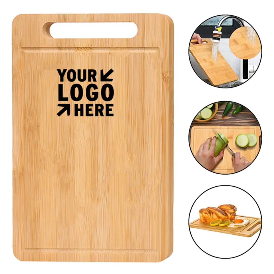 Sustainable Bamboo Kitchen Board with Handle
