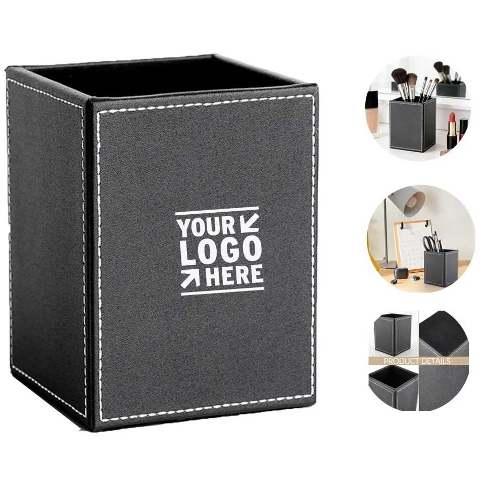 Eco-Friendly Leather Desk Organizer