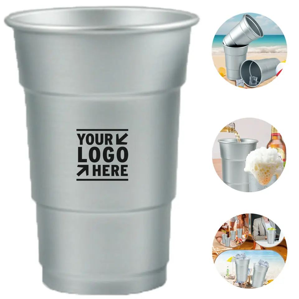 Eco-Friendly Reusable Aluminum Beverage Cup
