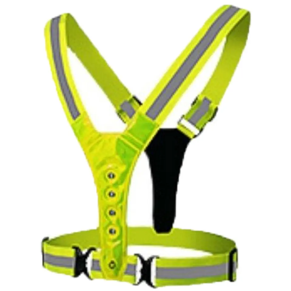 Reflective Safety Vest with LED Lights 2