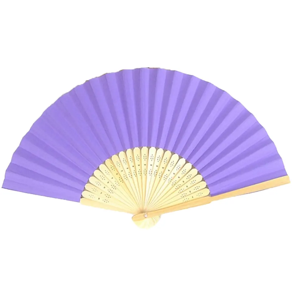 Vibrant Bamboo Folding Fan 2
