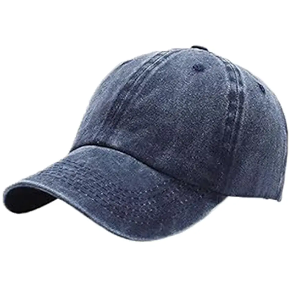 Classic Distressed Cotton Baseball Cap 2