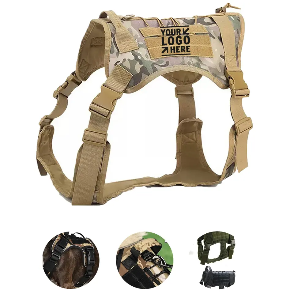 Adjustable Heavy-Duty Dog Harness with Handle
