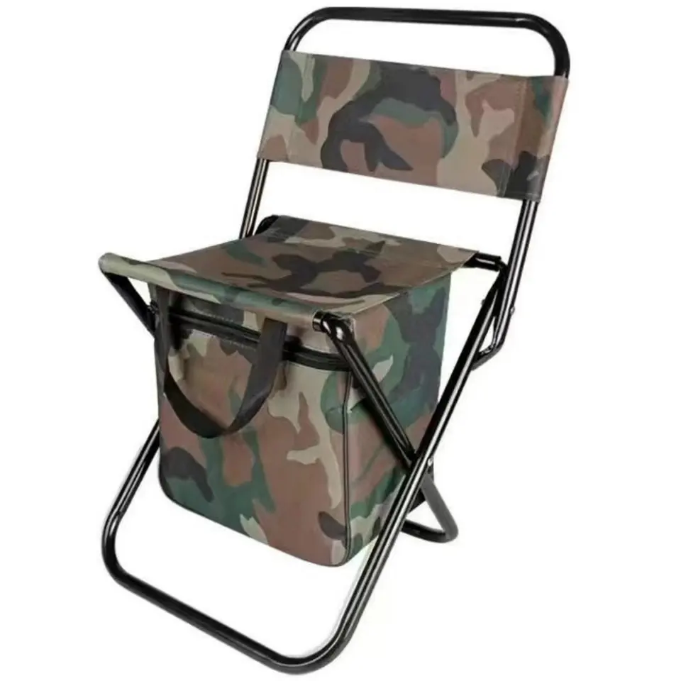 Outdoor Folding Chair with Insulated Cooler 2