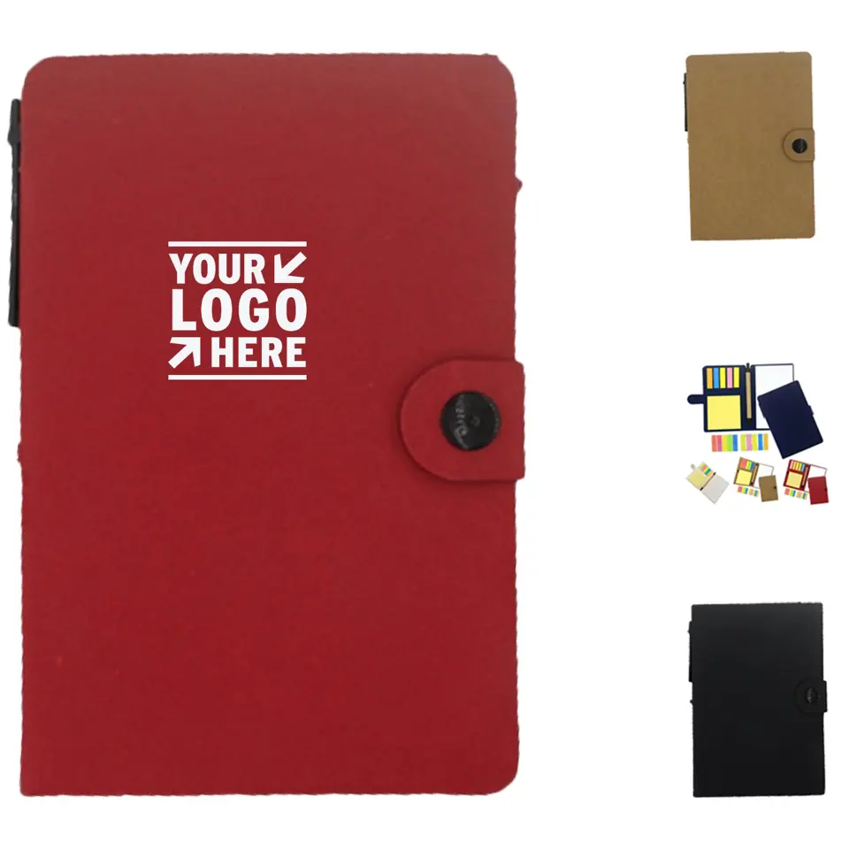 Secure-Flip Memo Pad Set