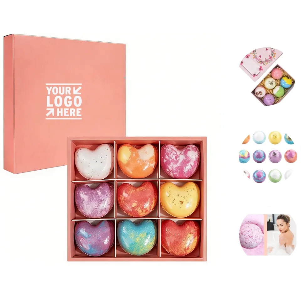Heart-Shaped Bath Bomb Collection