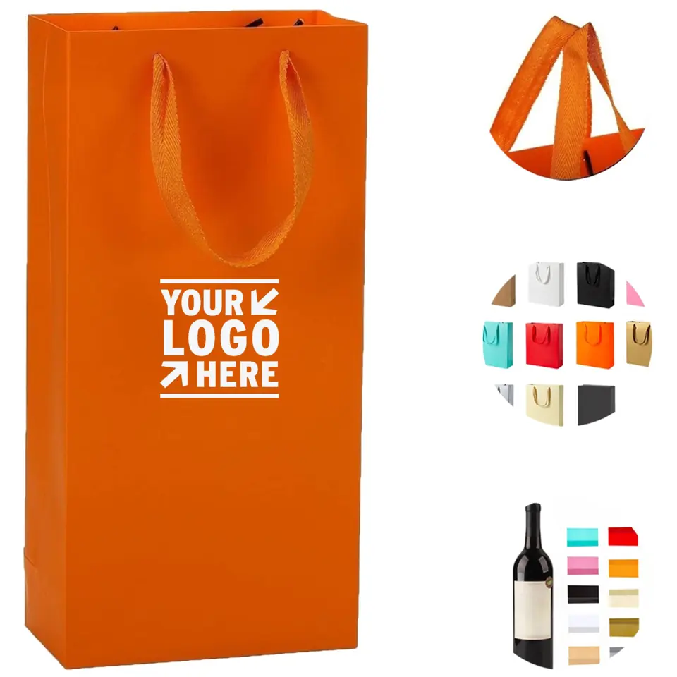 Eco-Friendly Dual Bottle Paper Carrier