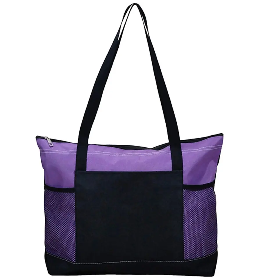 Versatile Zippered Shoulder Tote 2