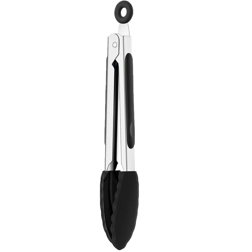 Compact Silicone Kitchen Tongs 2