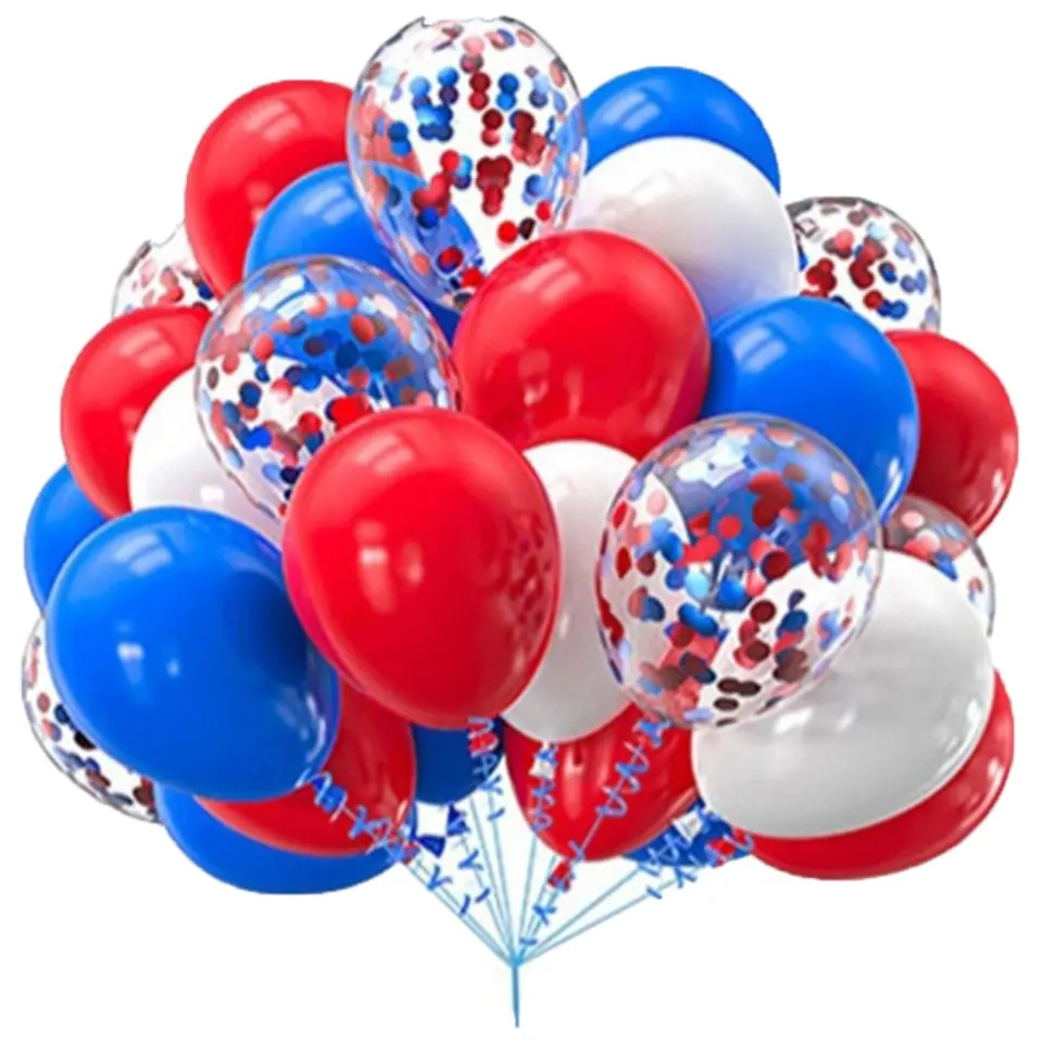Colorful Celebration Balloons with Attached Streamers 2