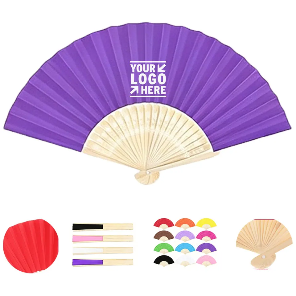 Custom Bamboo Handheld Folding Fan