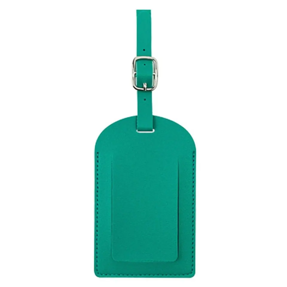 Elegant Synthetic Leather Travel ID Tag with Key Holder 2
