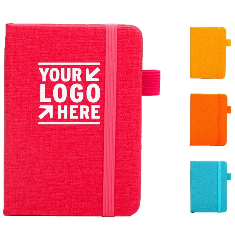 Compact Leather Notebook with Pen Holder