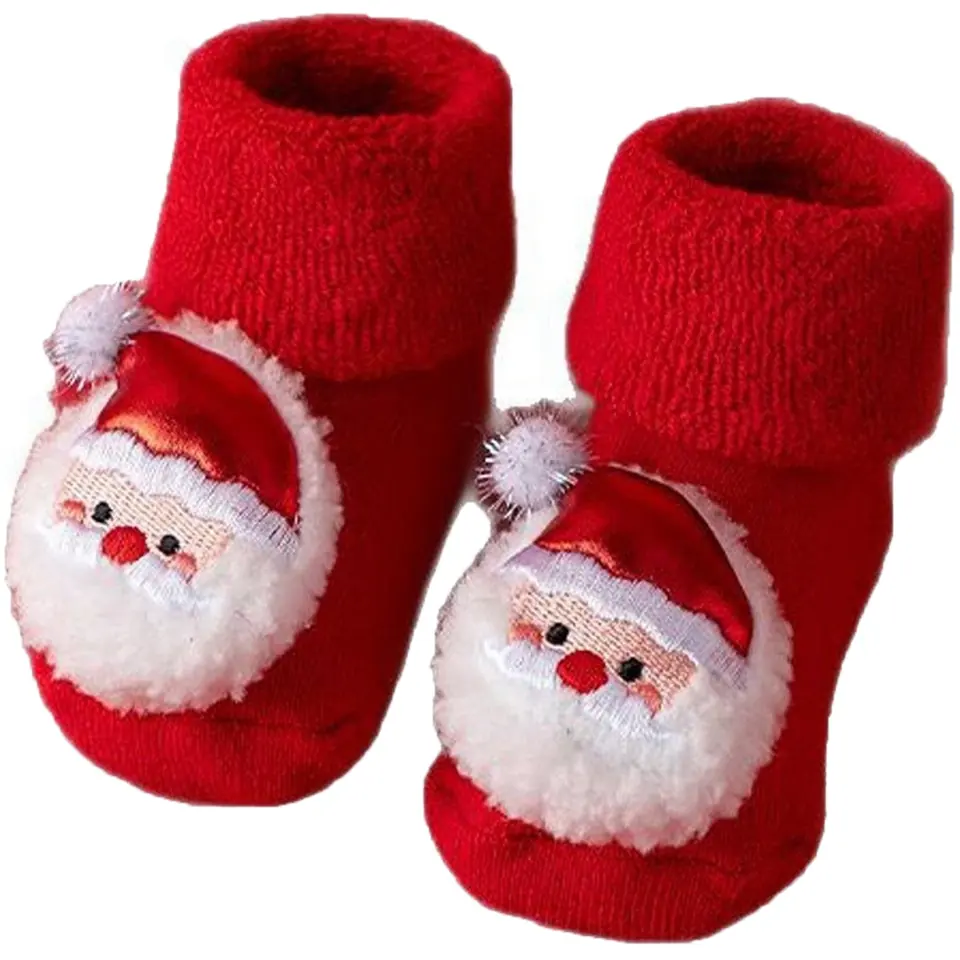 Festive Infant Grip Socks 2
