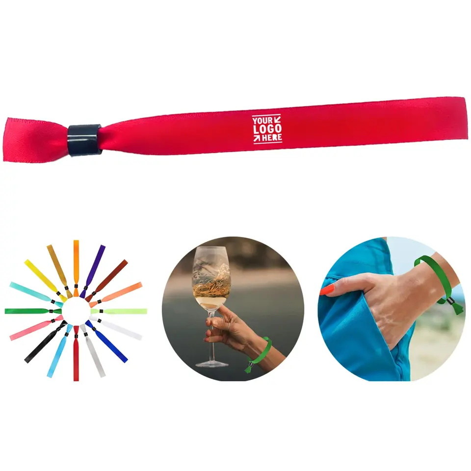 Single-Use Polyester Solid Color Wristband