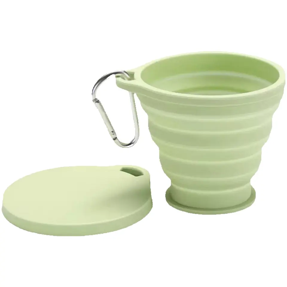 Portable Collapsible Silicone Travel Mug 2