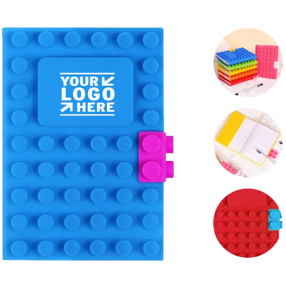 Mini Silicone Building Blocks Notebook