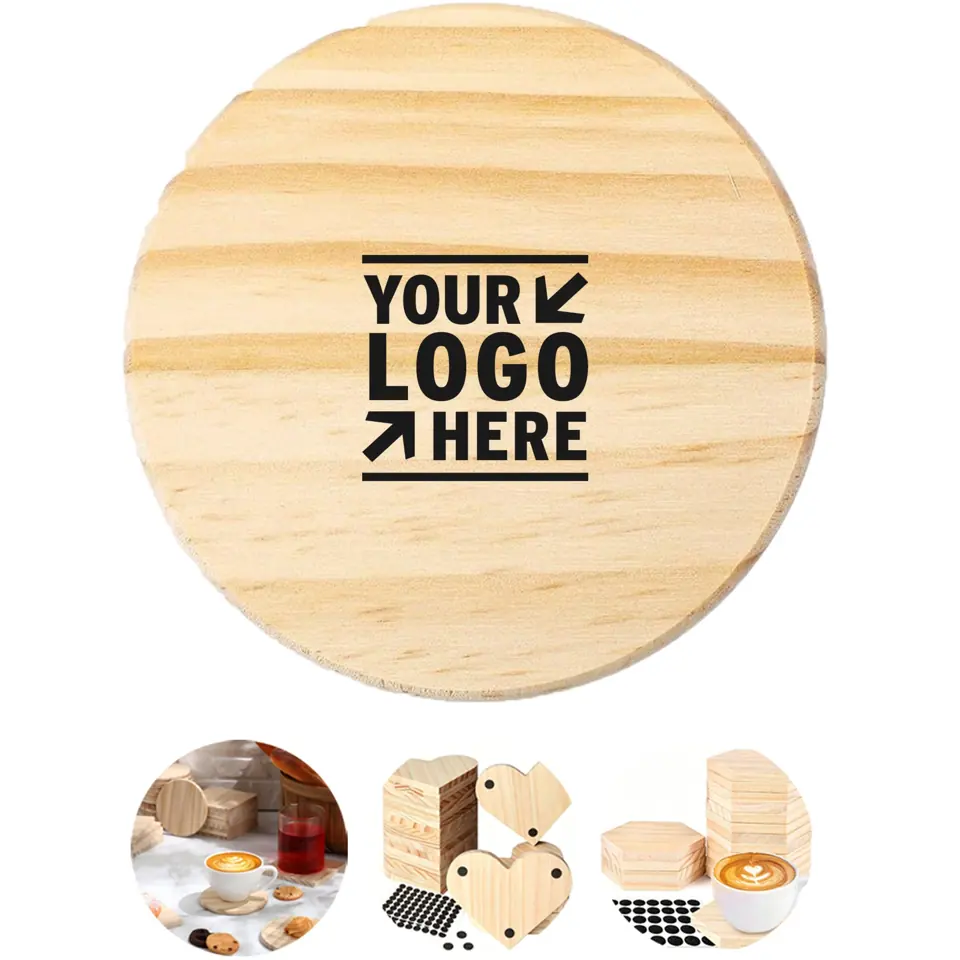 Natural Wood Drink Coaster