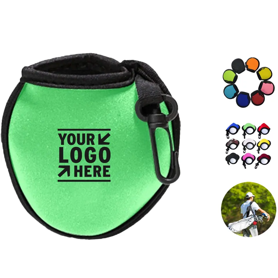 Flexible Golf Ball Protective Sleeve with Key Attachment