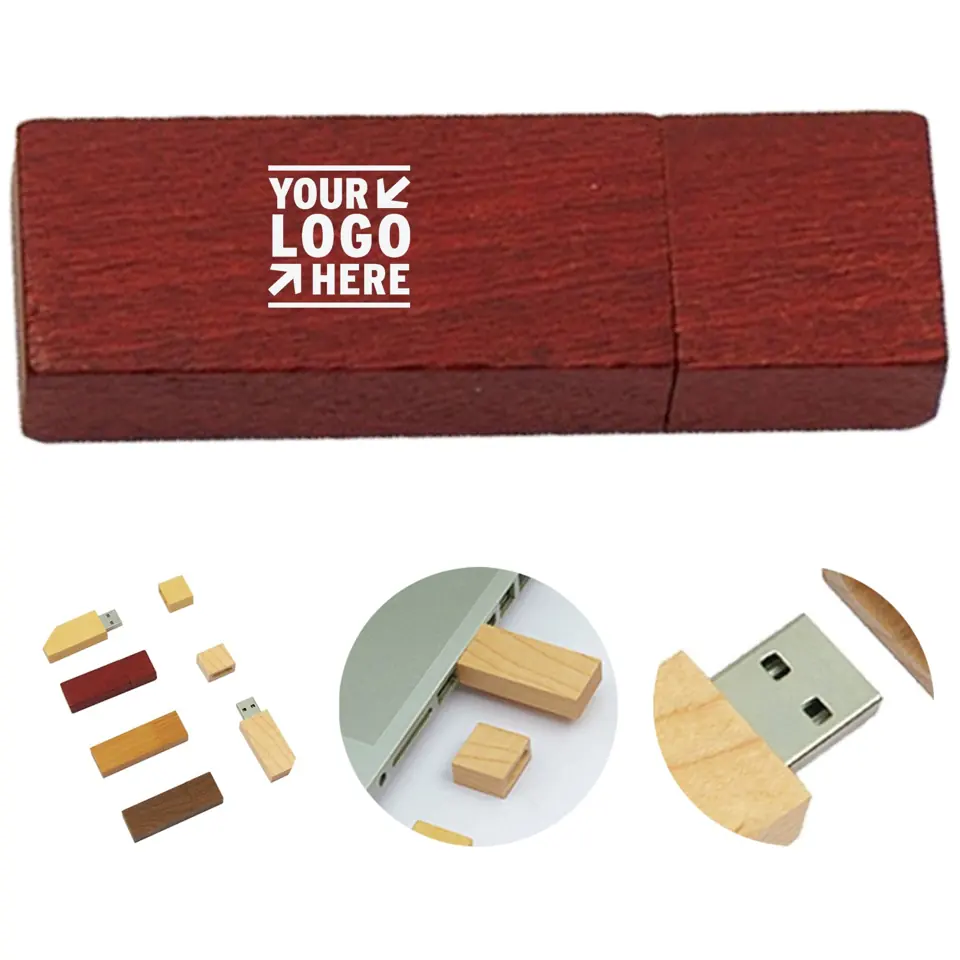 Elegant Wooden USB Storage Device
