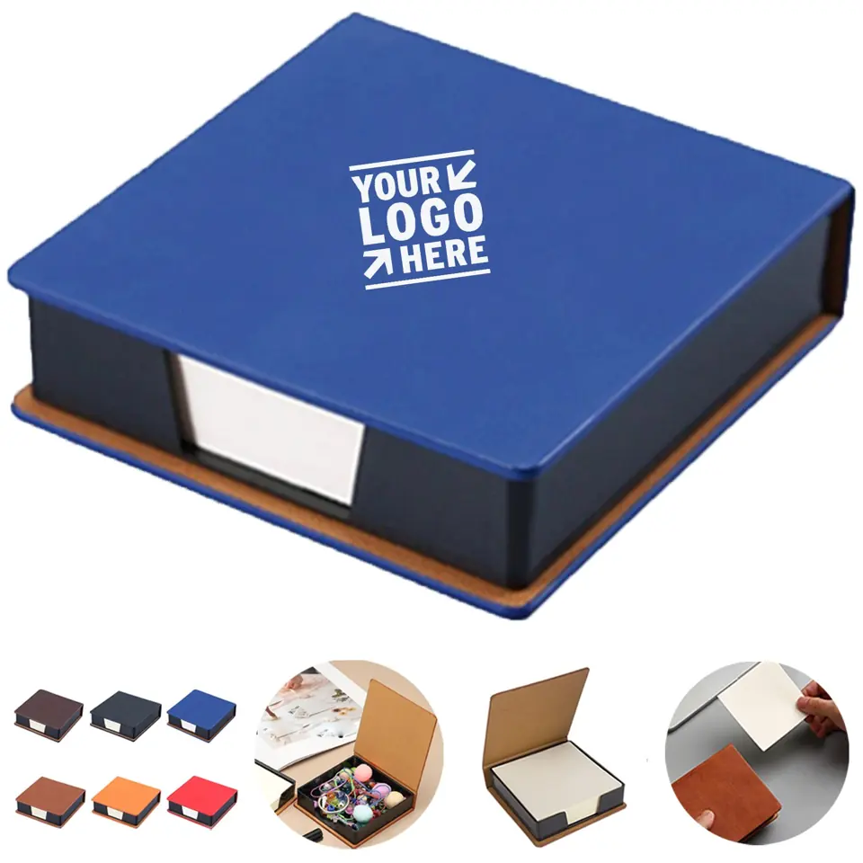 Creative Leather Notepad Organizer Box