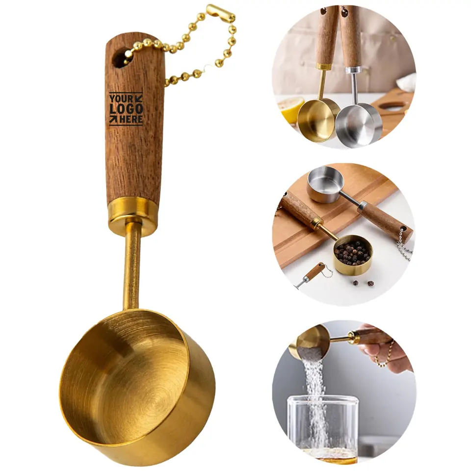 Elegant Gold-Toned Measuring Spoon