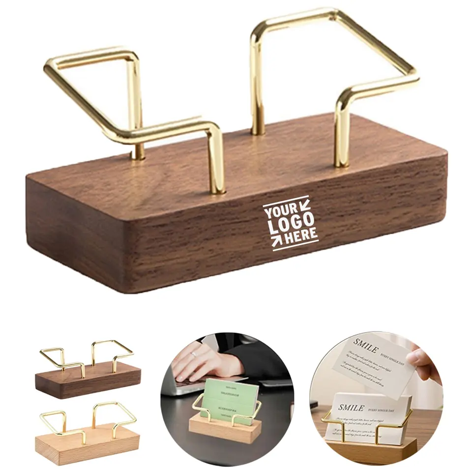 Elegant Wooden Card Display