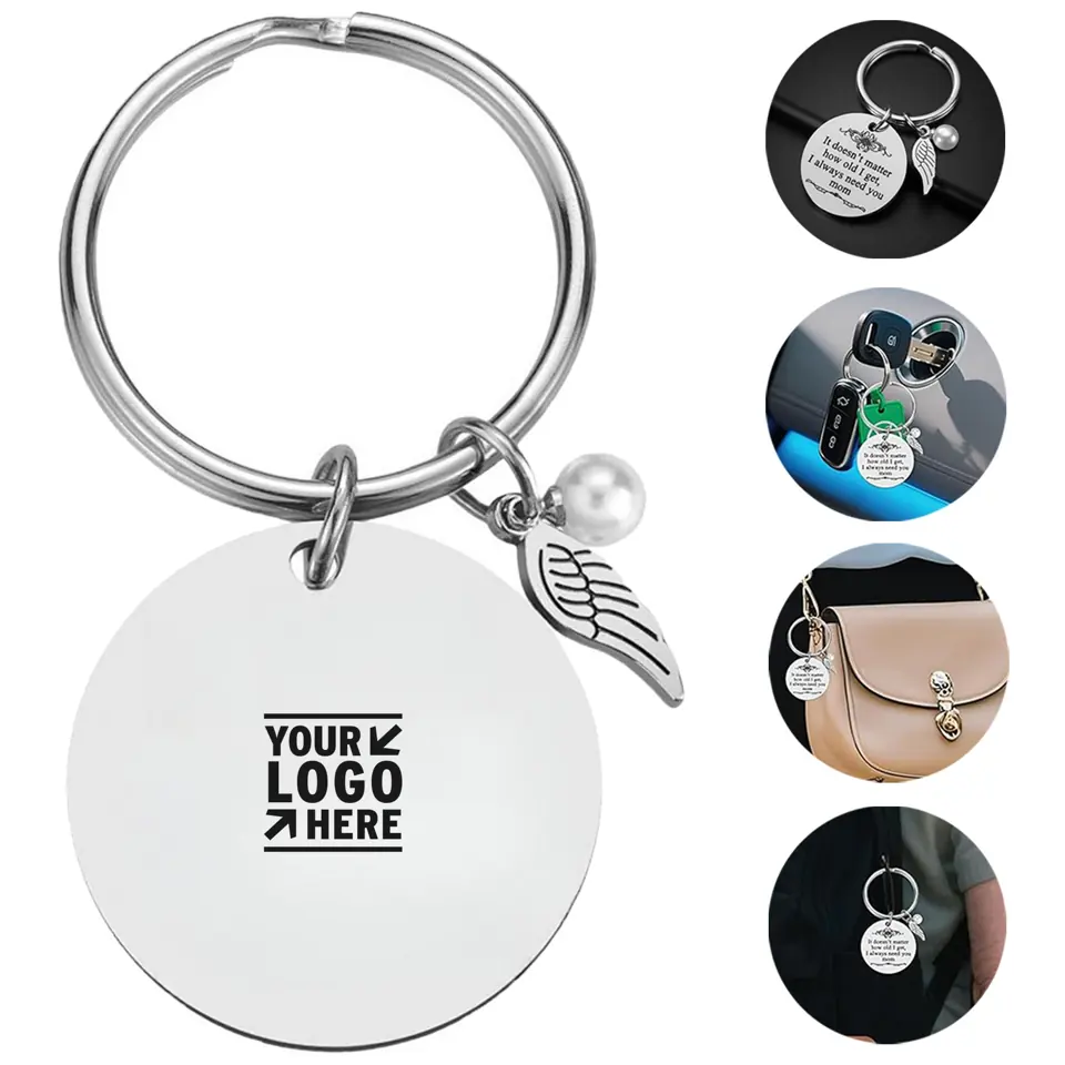 Festive Personalized Metal Key Tag