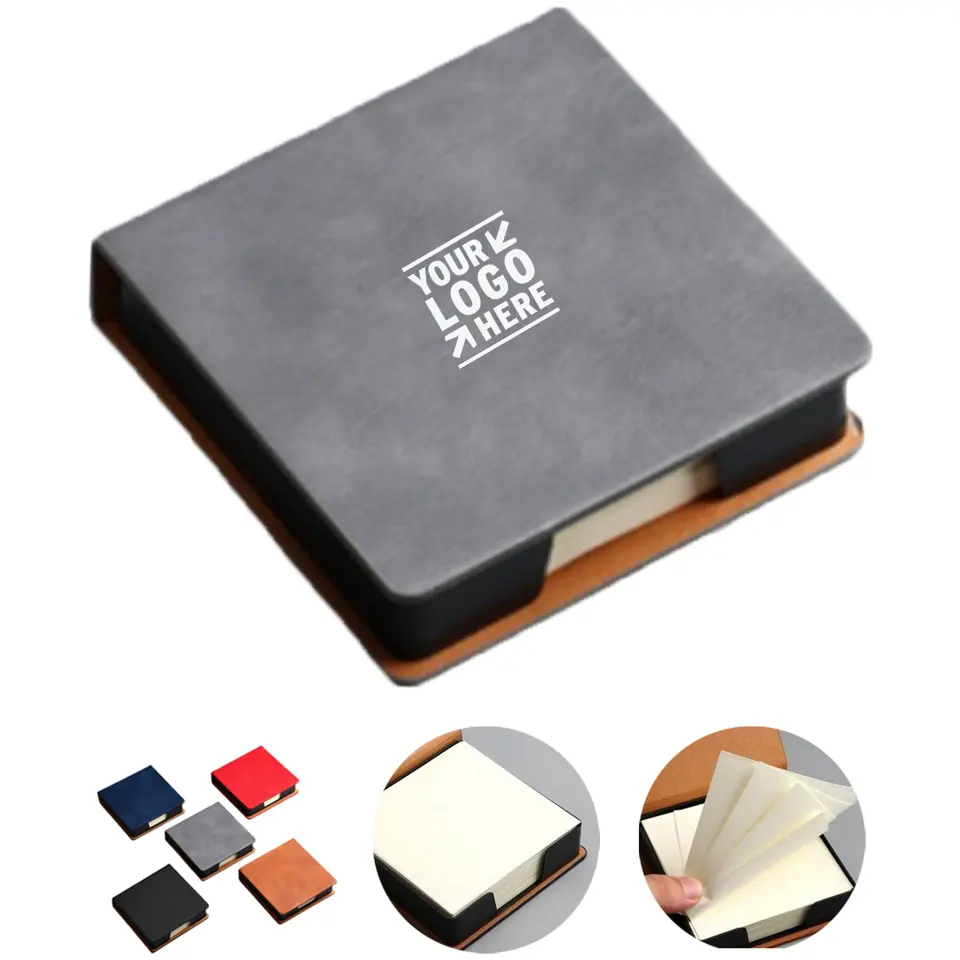 Premium Leather Sticky Note Dispenser