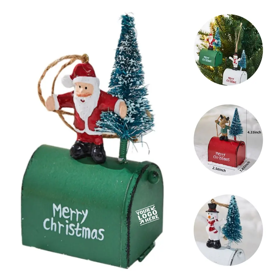 Festive Holiday Mailbox Ornament